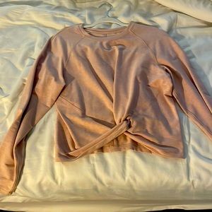 Lululemon pink tie front sweatshirt size 8